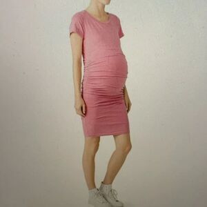 Sundry Stretch Jersey Maternity T-Shirt Dress XS